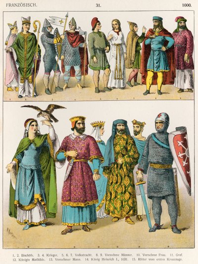 Franse Kleding, c.1000, uit 